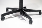 Solid Ninja Star Style wheel base of a gaming chair called Kratos Pro 4D Throne