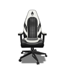 White and Black Gaming Chair Front View