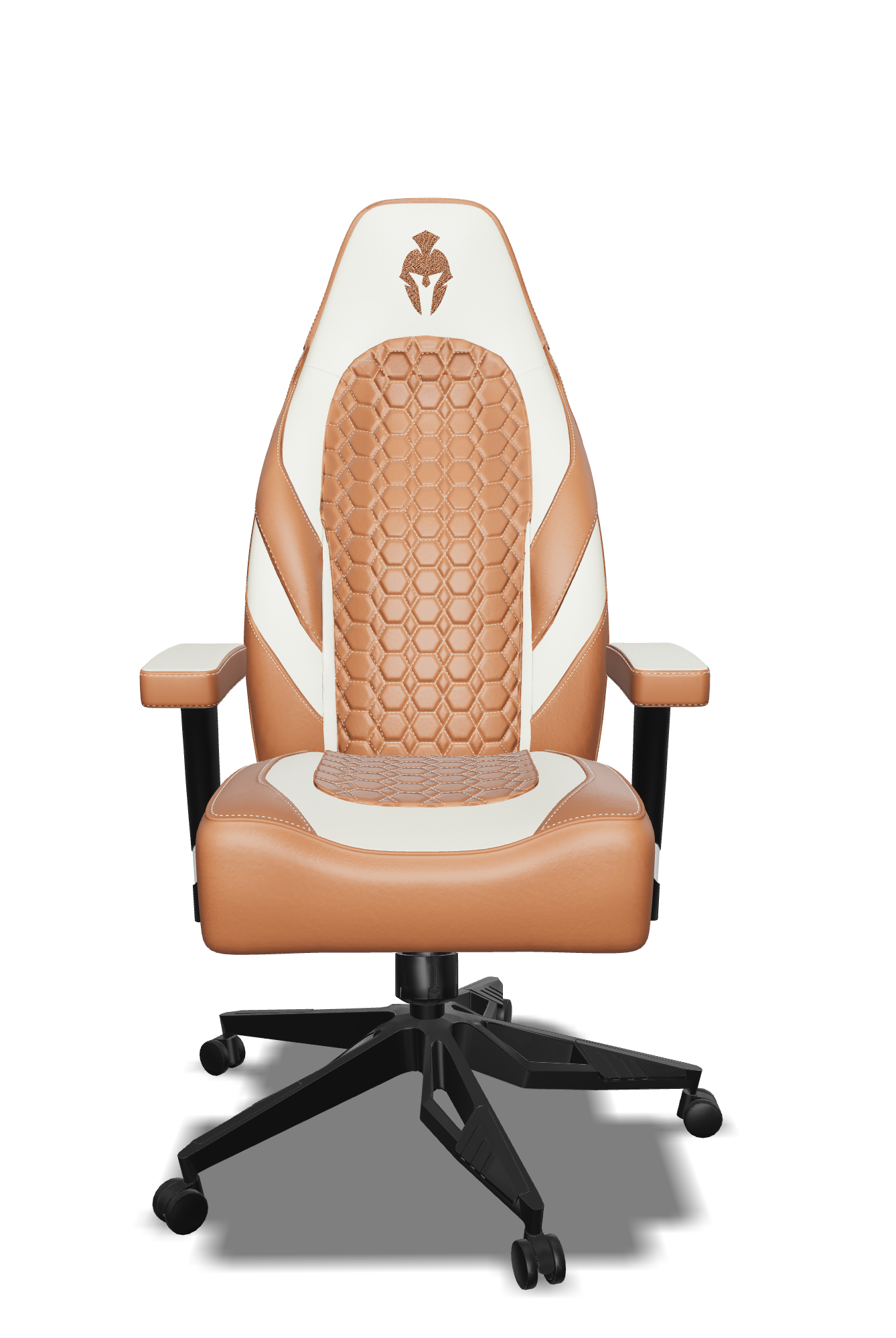 Brown and Beige Gaming Chair