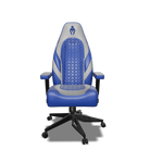Grey and Blue Gaming Chair Front