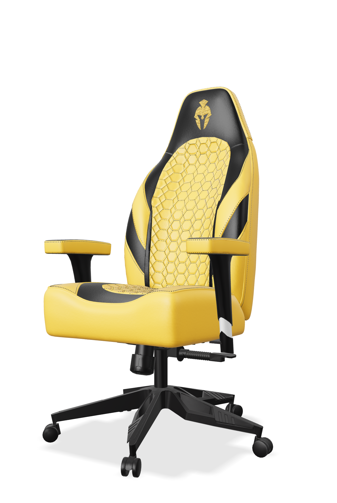 Black and Yellow Gaming Chair side view