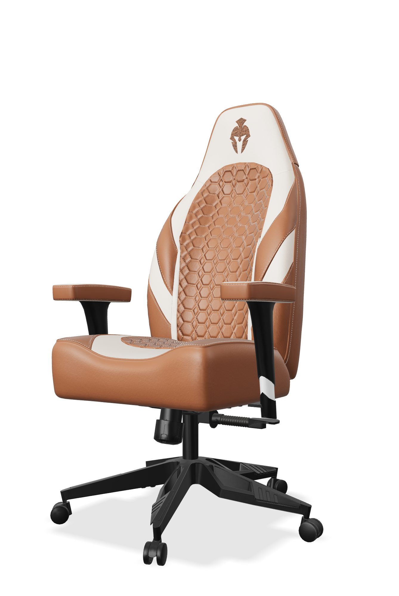 Brown and Beige Gaming Chair