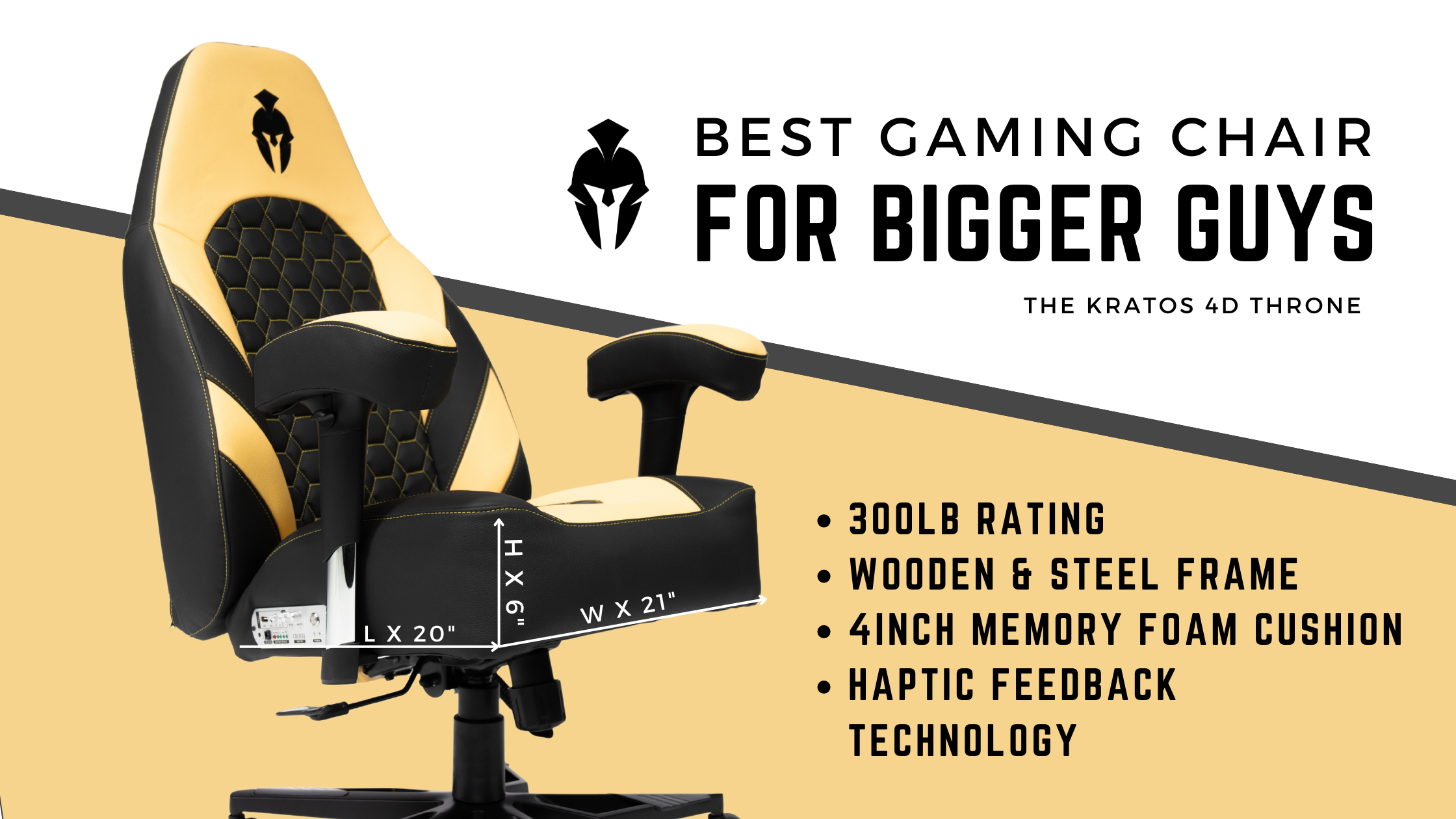 Best Gaming Chair for Bigger Guys The Kratos Pro 4D Throne