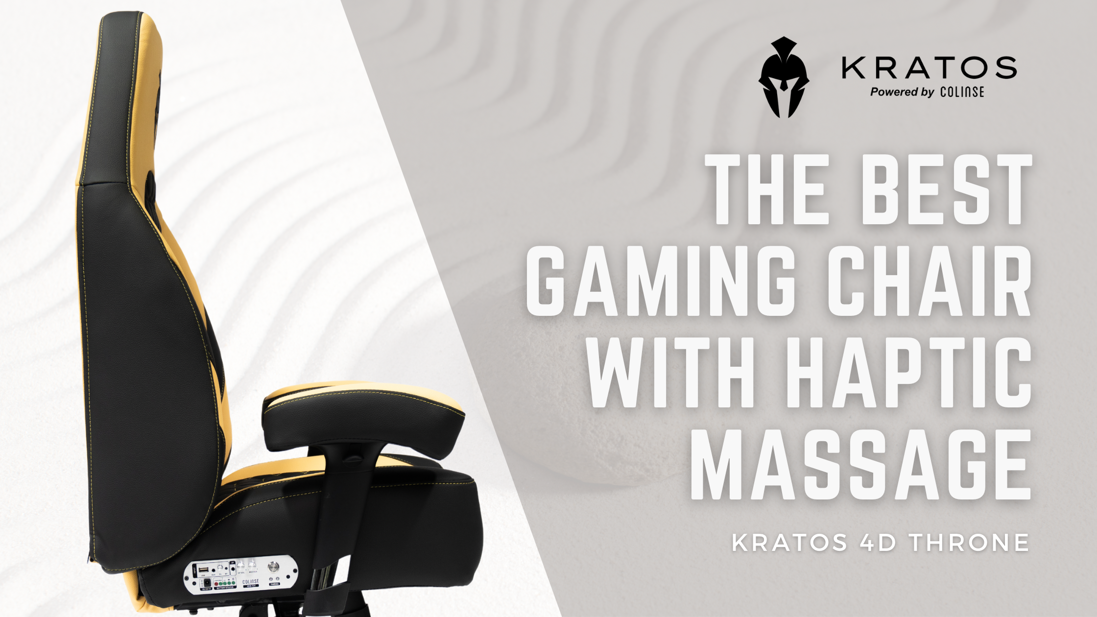 The Ultimate Gaming Chair with Massage: The Kratos 4D Throne Haptic Gaming Chair