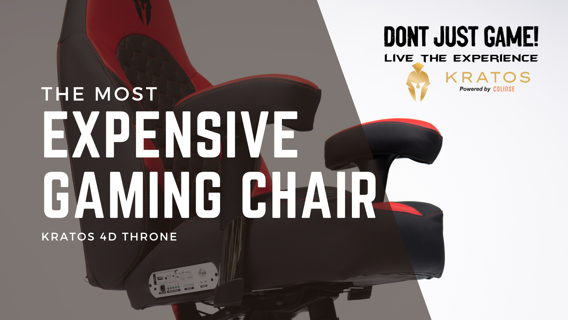 The Most Expensive Gaming Chair : Kratos 4D Gaming Throne