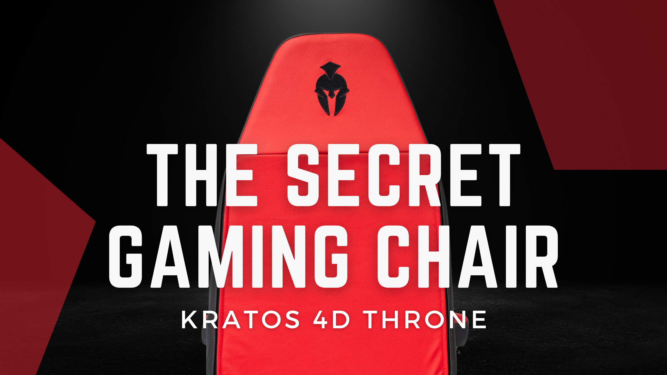 The Secret Gaming Chair Kratos 4D Throne Immersive Haptic Gaming Throne in Red & Black