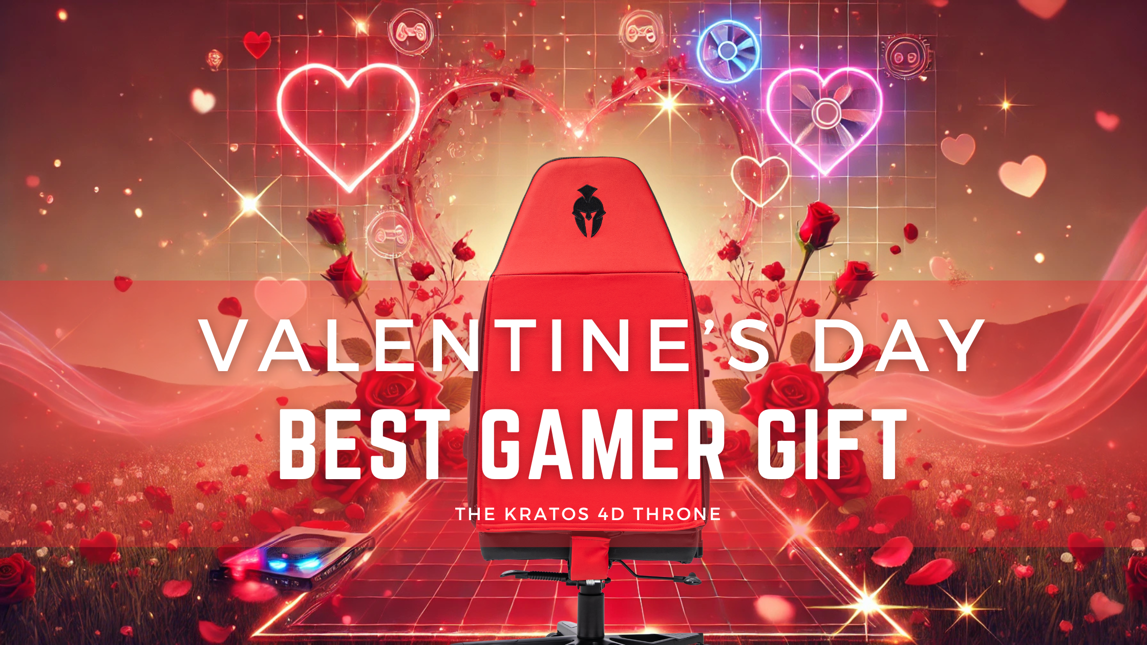 Valentine's Day Best Gift For Your Gamer Girfrield or Boyfriend Kratos 4D Throne