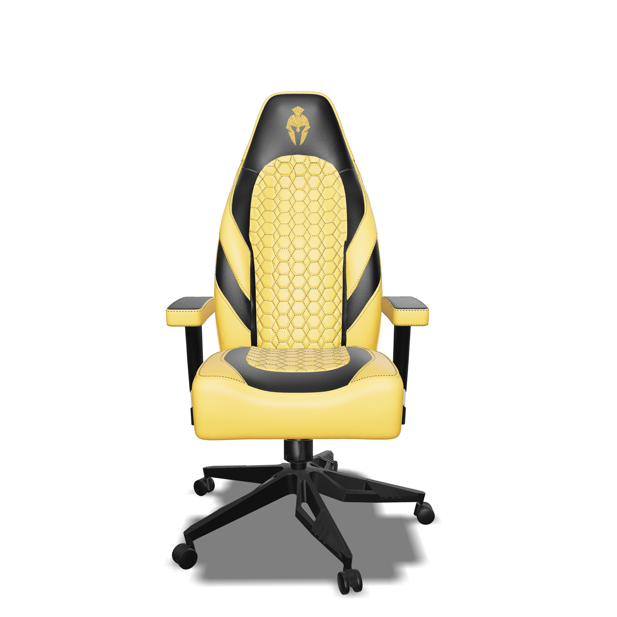 Black and Yellow gaming chair front view