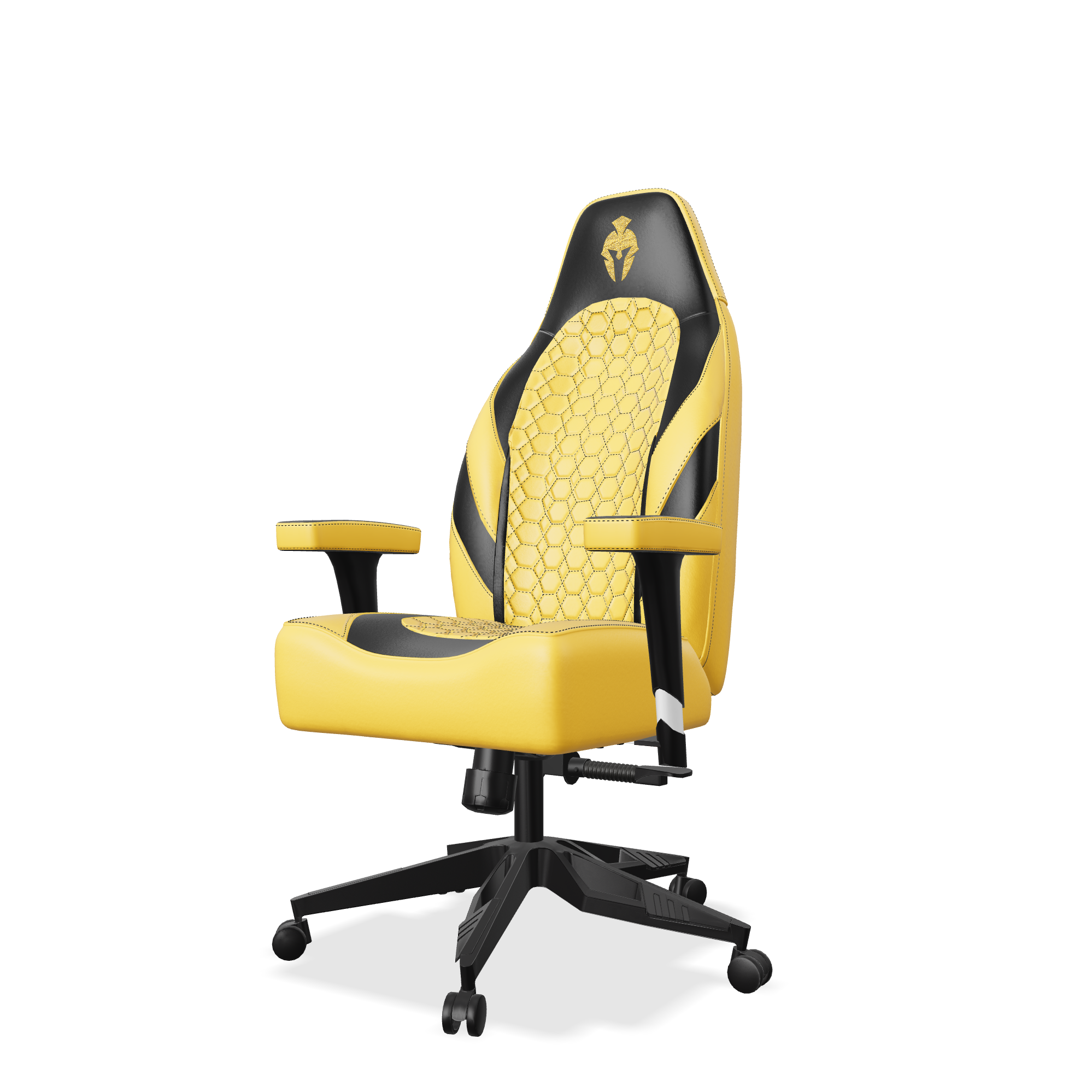 Black and Yellow Gaming Chair side view