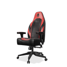 Red and black gaming chair side view