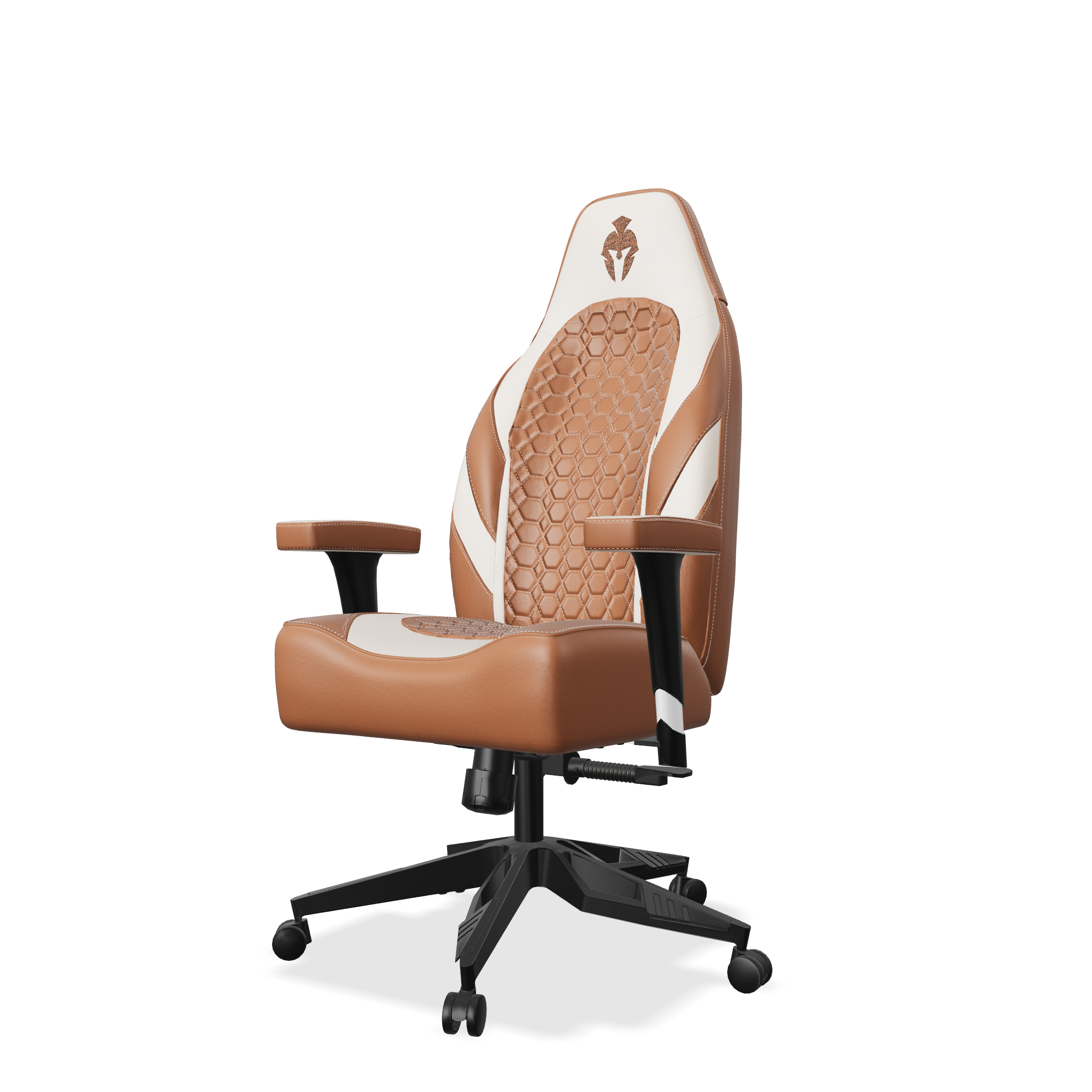Brown and Beige Gaming Chair