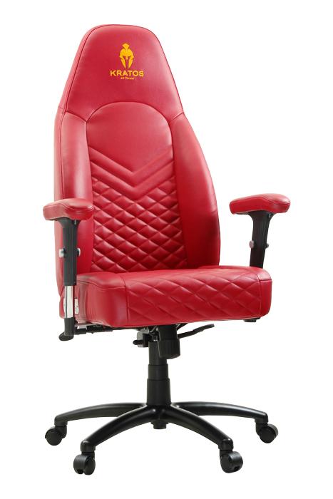 Kratos PRO 4D Throne- Gaming chair- Crimson Red - COLINSE4D