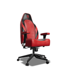 Black and Red Custom Haptic Feedback Gaming Chair Side View