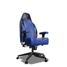 Black and Blue Custom Haptic Feedback Gaming Chair Side View