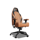 Black and Brown Custom Haptic Feedback Gaming Chair Side View