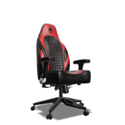 Red and Black Custom Haptic Feedback Gaming Chair Side View