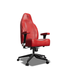 Red on Red Custom Haptic Feedback Gaming Chair Side View