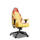 Red and Yellow Custom Haptic Feedback Gaming Chair Side View