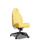 Yellow on Yellow Custom Haptic Feedback Gaming Chair Side View No Armrest